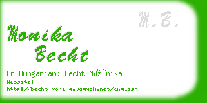 monika becht business card